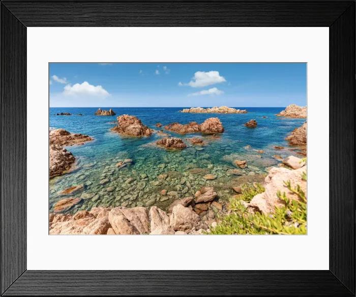 Framed Print : Costa Paradiso (Paradise Coast)in northern Sardinia, Italy. Seascape and blue sky Framed Print : Costa Paradiso (Paradise Coast)in northern Sardinia, Italy. Seascape and blue sky