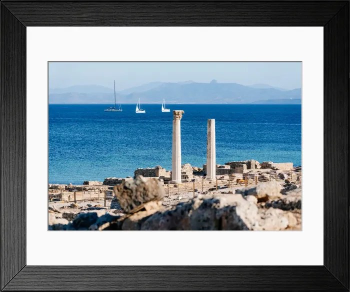 Framed Print : Corinthian columns by the sea at Tharros, Sardinia, Italy Framed Print : Corinthian columns by the sea at Tharros, Sardinia, Italy