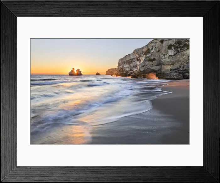 Framed Print : Le due Sorelle stacks (Two Sisters) at sunrise (Torre dell Orso, Melendugno Framed Print : Le due Sorelle stacks (Two Sisters) at sunrise (Torre dell Orso, Melendugno