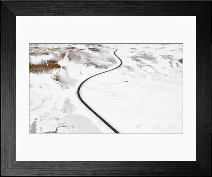 Framed Print : Road to Myvatn during winter, Reykjahlid, Nordurland eystra, Iceland Framed Print : Road to Myvatn during winter, Reykjahlid, Nordurland eystra, Iceland