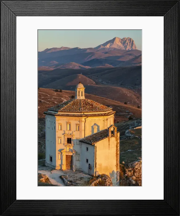 Framed Print : Santa Maria della Pieta at sunrise, Calascio, L Aquila, Abruzzo, Italy Framed Print : Santa Maria della Pieta at sunrise, Calascio, L Aquila, Abruzzo, Italy