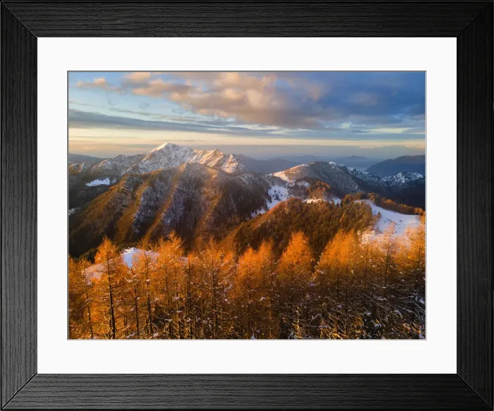 Framed Print : Sunrise in Brescia prealpi, Brescia province, Lombardy district, Italy Framed Print : Sunrise in Brescia prealpi, Brescia province, Lombardy district, Italy
