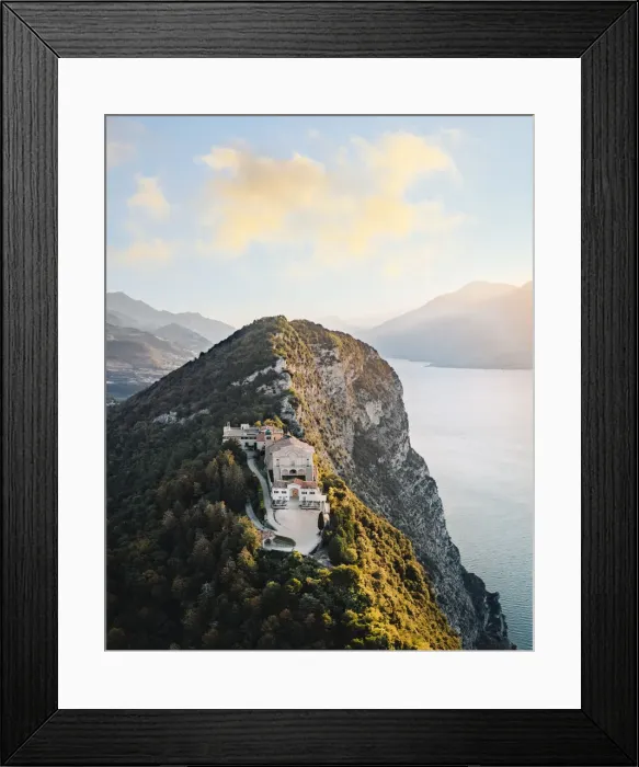 Framed Print : Eremo di Montecastello, Tremosine, Garda Lake, Brescia province, Lombardy, Italy Framed Print : Eremo di Montecastello, Tremosine, Garda Lake, Brescia province, Lombardy, Italy