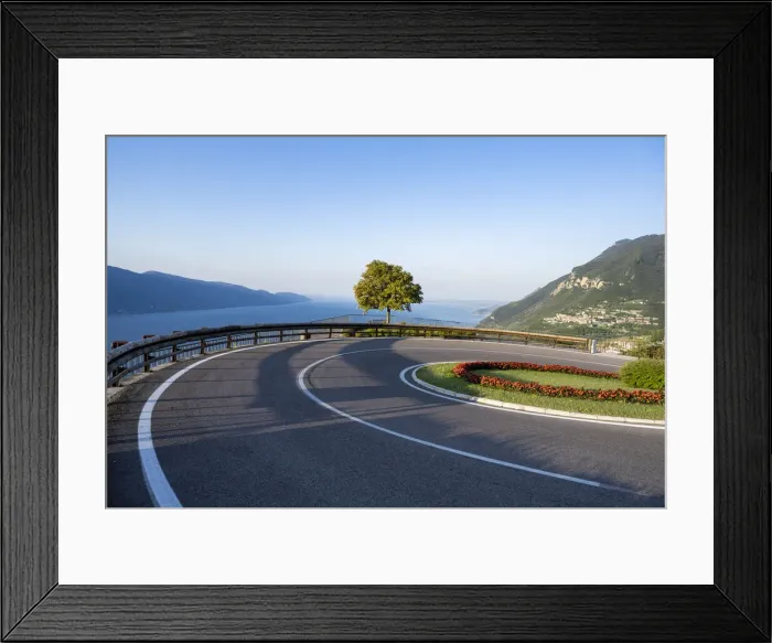 Framed Print : The road descending from Tignale to Garda Lake. Tignale, Garda Lake, Brescia province Framed Print : The road descending from Tignale to Garda Lake. Tignale, Garda Lake, Brescia province
