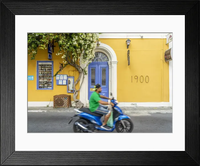 Framed Print : Street scene, Larnaca, Cyprus Framed Print : Street scene, Larnaca, Cyprus