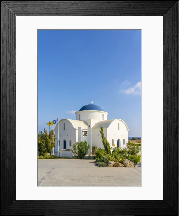 Framed Print : St Nicholas Church or Ayios Nicholaos, Geroskipou, Paphos, Cyprus