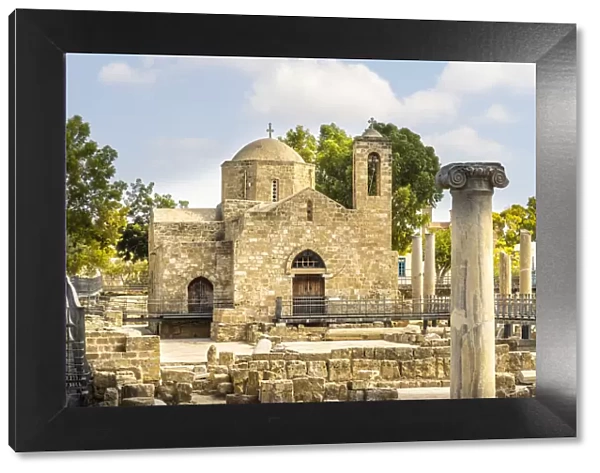 St Pauls Pillar and Agia Kyriaki church or the ancient Chrysopolitissa Basilica