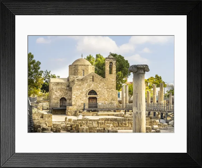 Framed Print : St Pauls Pillar and Agia Kyriaki church or the ancient Chrysopolitissa Basilica Framed Print : St Pauls Pillar and Agia Kyriaki church or the ancient Chrysopolitissa Basilica