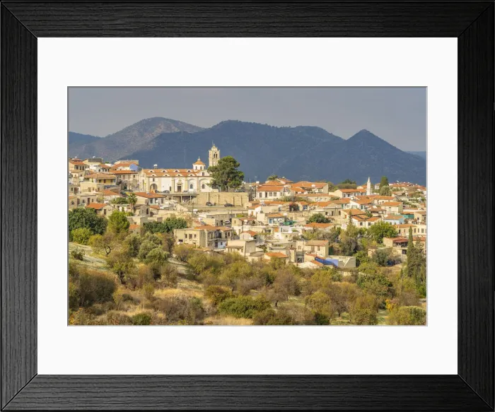 Framed Print : Elevated view of Lefkara Village, Cyprus Framed Print : Elevated view of Lefkara Village, Cyprus
