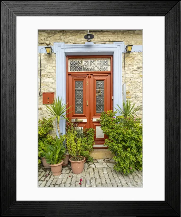 Framed Print : Door, Lefkara, Cyprus Framed Print : Door, Lefkara, Cyprus