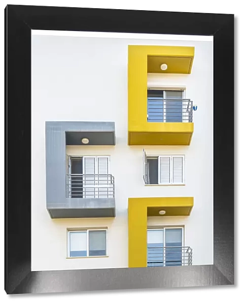 Modern building facade, Larnaca, Cyprus