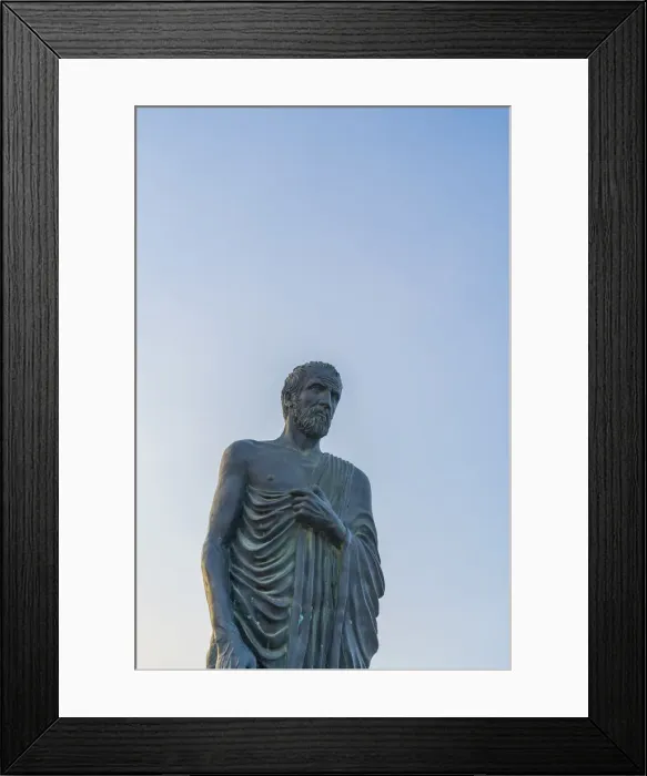 Framed Print : Zeno of Kition Statue, or Zenon statue, Larnaca, Cyprus Framed Print : Zeno of Kition Statue, or Zenon statue, Larnaca, Cyprus