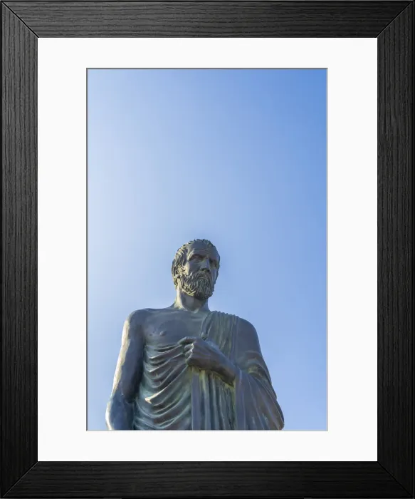 Framed Print : Zeno of Kition Statue, or Zenon statue, Larnaca, Cyprus Framed Print : Zeno of Kition Statue, or Zenon statue, Larnaca, Cyprus