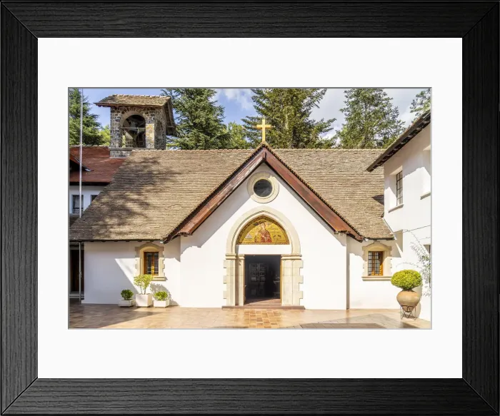 Framed Print : Trooditissa Monastery, Byzantine style, Paphos District, Cyprus Framed Print : Trooditissa Monastery, Byzantine style, Paphos District, Cyprus