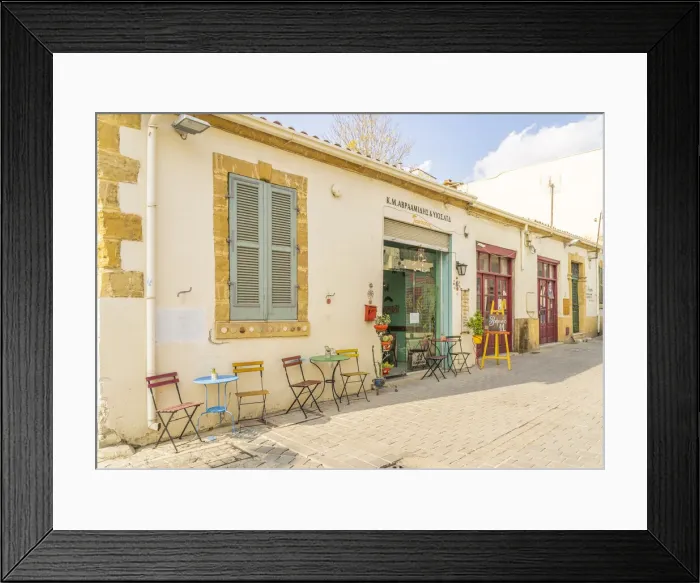 Framed Print : Cafe, Nicosia, Cyprus Framed Print : Cafe, Nicosia, Cyprus