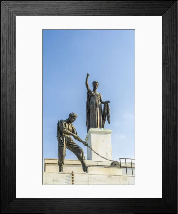 Framed Print : The Liberty Monument or Eleftheria Monument, Nicosia, Cyprus