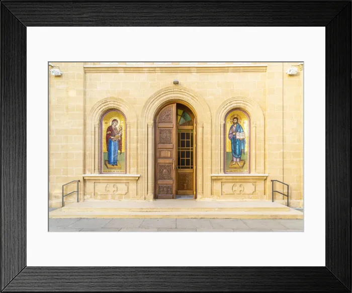 Framed Print : Old Church Chryseleousa Panagia, Athienou, Nicosia District, Cyprus