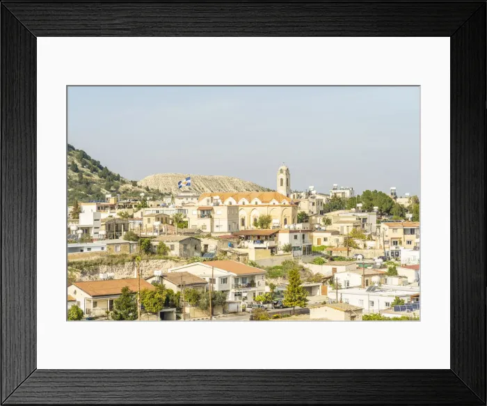 Framed Print : elevated view over Lympia, Nicosia District, Cyprus Framed Print : elevated view over Lympia, Nicosia District, Cyprus