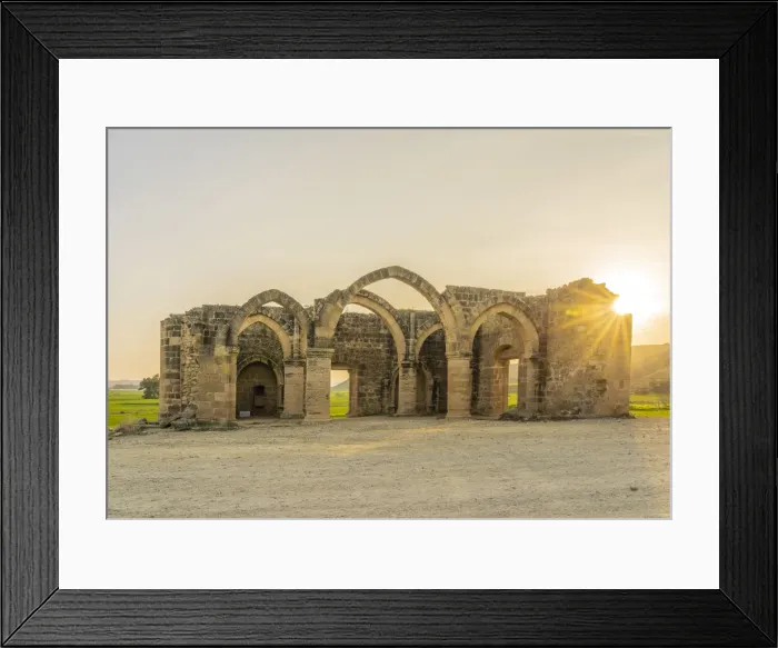Framed Print : The remains of Agios Mamas Church, a 16th-century Gothic church in Agios Sozomenos Framed Print : The remains of Agios Mamas Church, a 16th-century Gothic church in Agios Sozomenos
