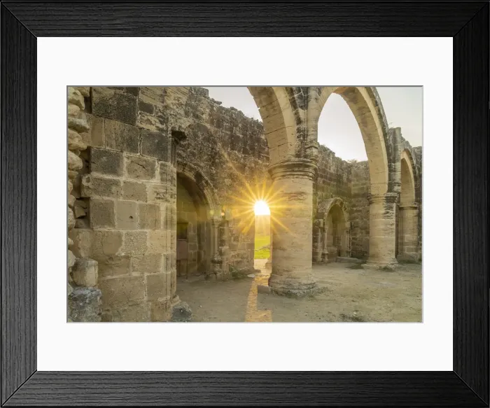Framed Print : The remains of Agios Mamas Church, a 16th-century Gothic church in Agios Sozomenos Framed Print : The remains of Agios Mamas Church, a 16th-century Gothic church in Agios Sozomenos