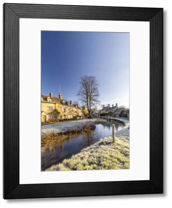 Framed Print : Lower Slaughter, Cotswolds, Gloucestershire, England, UK Framed Print : Lower Slaughter, Cotswolds, Gloucestershire, England, UK