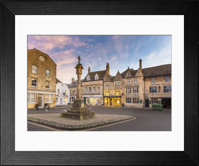 Framed Print : Market cross and square, Stow-on-the-Wold, the Cotswolds, Gloucestershire, England, UK Framed Print : Market cross and square, Stow-on-the-Wold, the Cotswolds, Gloucestershire, England, UK