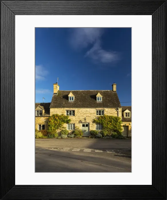 Framed Print : Cotswold stone house, Icomb, Cotswolds, Gloucestershire, England, UK Framed Print : Cotswold stone house, Icomb, Cotswolds, Gloucestershire, England, UK