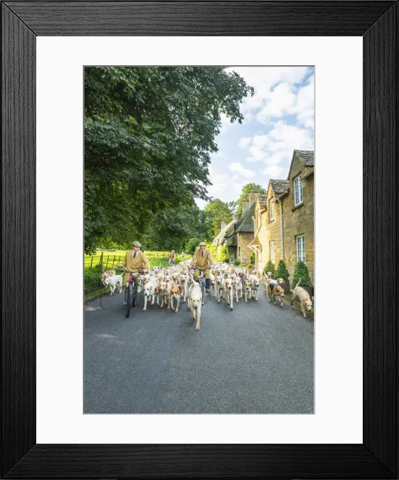Framed Print : Hounds, Broadway, the Cotswolds, England, UK
