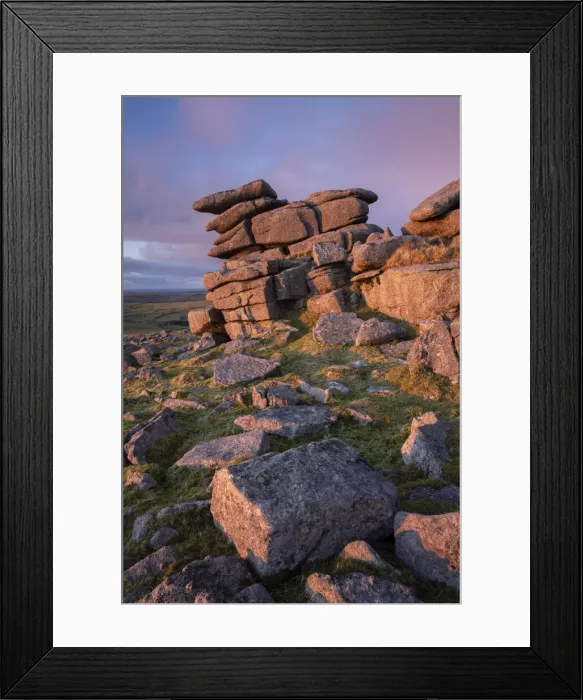 Framed Print : Great Staple Tor in Dartmoor National Park, Devon, England Framed Print : Great Staple Tor in Dartmoor National Park, Devon, England
