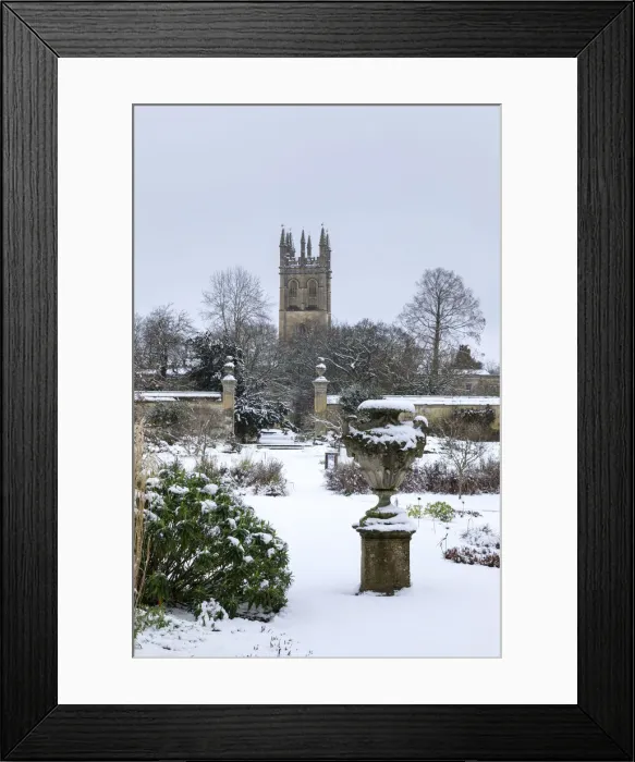 Framed Print : Magdalen college tower and the Botanic Gardens, Oxford, Oxfordshire, England Framed Print : Magdalen college tower and the Botanic Gardens, Oxford, Oxfordshire, England
