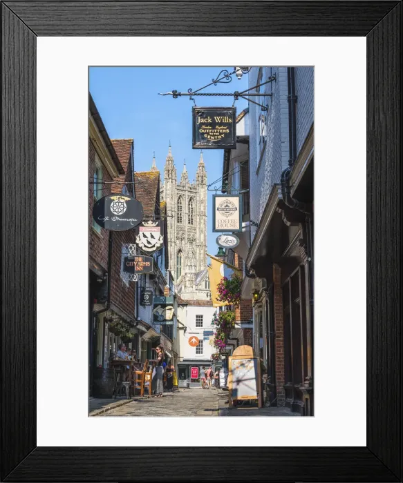 Framed Print : The streets of Canterbury, Kent, England Framed Print : The streets of Canterbury, Kent, England