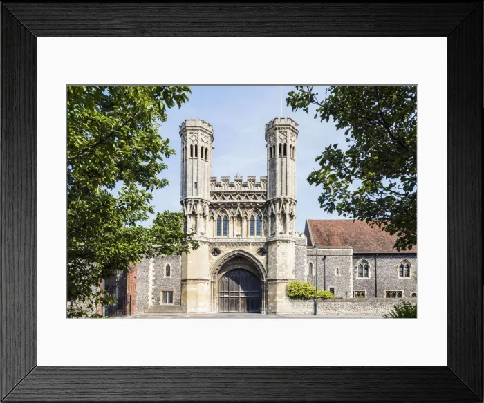Framed Print : The Fyndon Gate or the Great Gate of the St Augustine Abbey, Canterbury, Kent, England Framed Print : The Fyndon Gate or the Great Gate of the St Augustine Abbey, Canterbury, Kent, England
