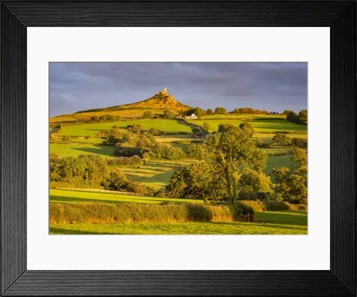 Framed Print : Brentor Church rising above rolling summer countryside, Dartmoor, Devon, England Framed Print : Brentor Church rising above rolling summer countryside, Dartmoor, Devon, England