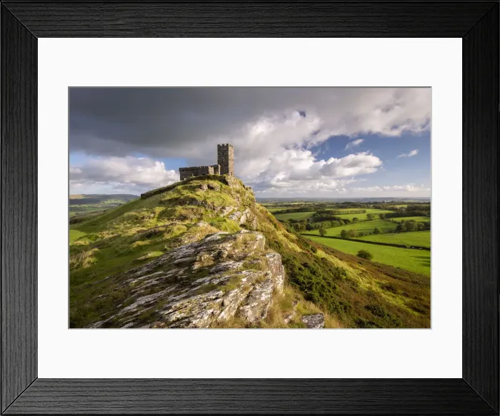 Framed Print : Lonely St Michael de Rupe Church on the summit of Brentor, Dartmoor National Park, Devon Framed Print : Lonely St Michael de Rupe Church on the summit of Brentor, Dartmoor National Park, Devon
