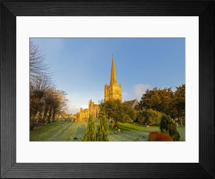Framed Print : St John the Baptist Church, Burford, Oxfordshire, England, UK Framed Print : St John the Baptist Church, Burford, Oxfordshire, England, UK