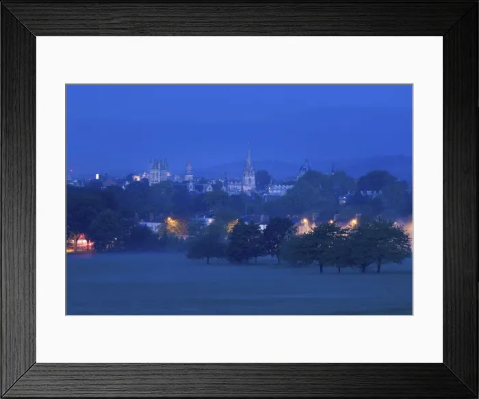 Framed Print : City skyline of Oxford, Oxfordshire, England, UK Framed Print : City skyline of Oxford, Oxfordshire, England, UK