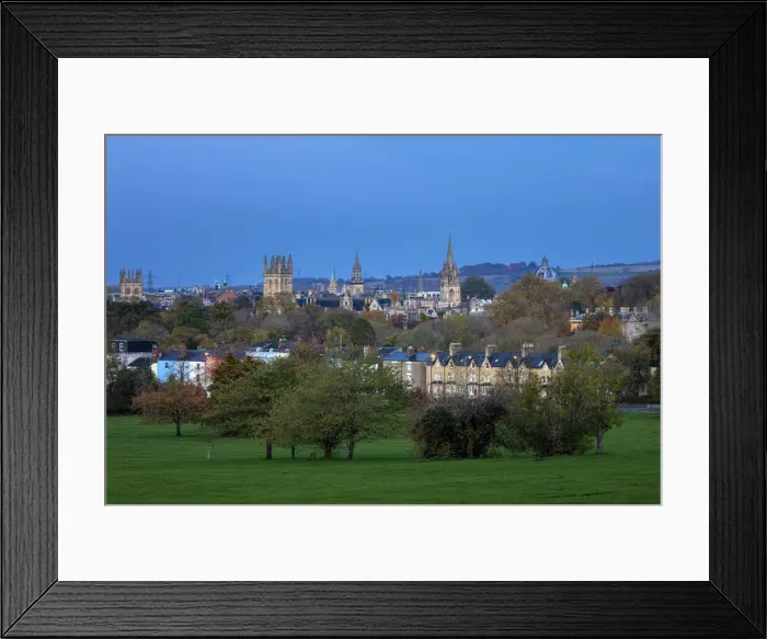 Framed Print : The city skyline from South Park, Oxford, Oxfordshire, England, UK Framed Print : The city skyline from South Park, Oxford, Oxfordshire, England, UK