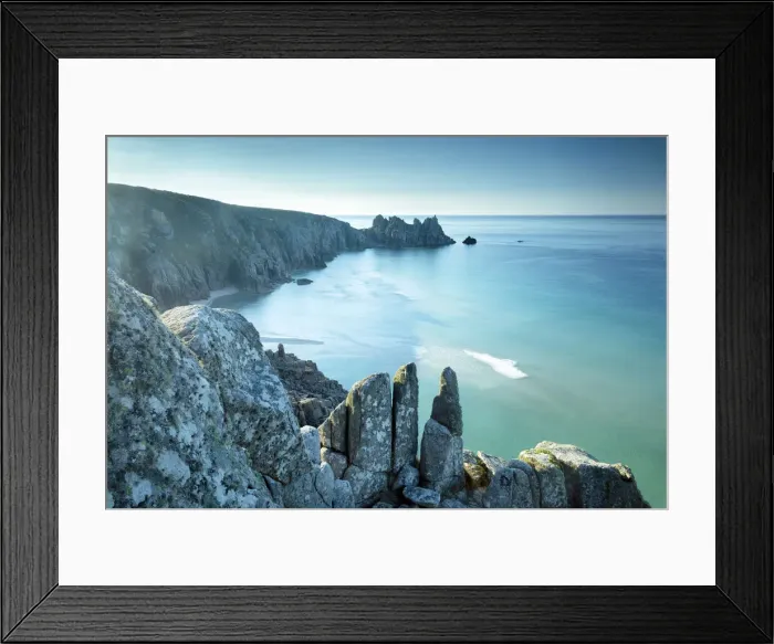 Framed Print : Porthcurno, Cornwall, England, UK Framed Print : Porthcurno, Cornwall, England, UK