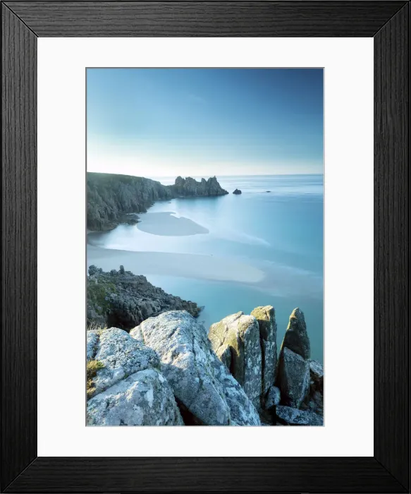 Framed Print : Porthcurno, Cornwall, England, UK Framed Print : Porthcurno, Cornwall, England, UK