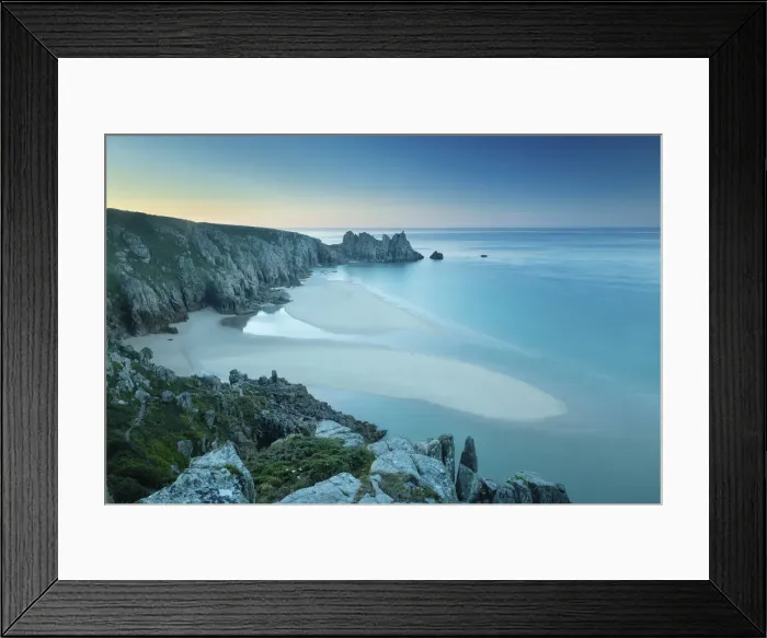 Framed Print : Porthcurno, Cornwall, England, UK Framed Print : Porthcurno, Cornwall, England, UK