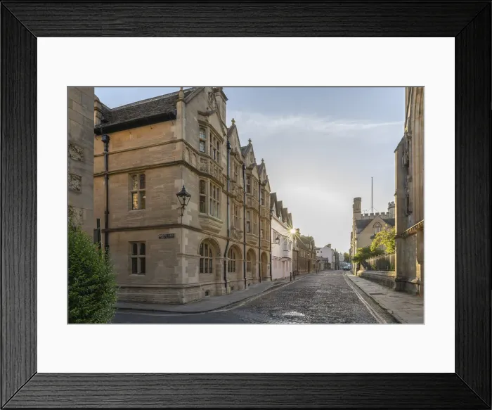 Framed Print : Merton Street, Oxford, Oxfordshire, England Framed Print : Merton Street, Oxford, Oxfordshire, England
