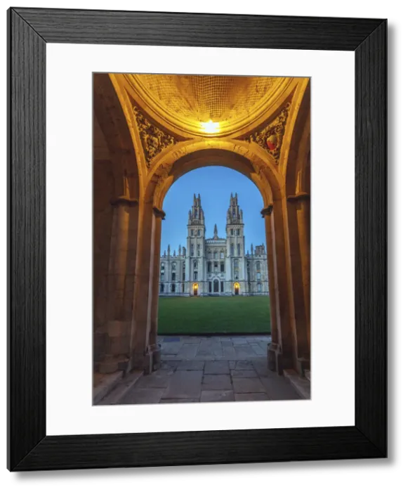Framed Print : All Souls College, Oxford, Oxfordshire, England Framed Print : All Souls College, Oxford, Oxfordshire, England