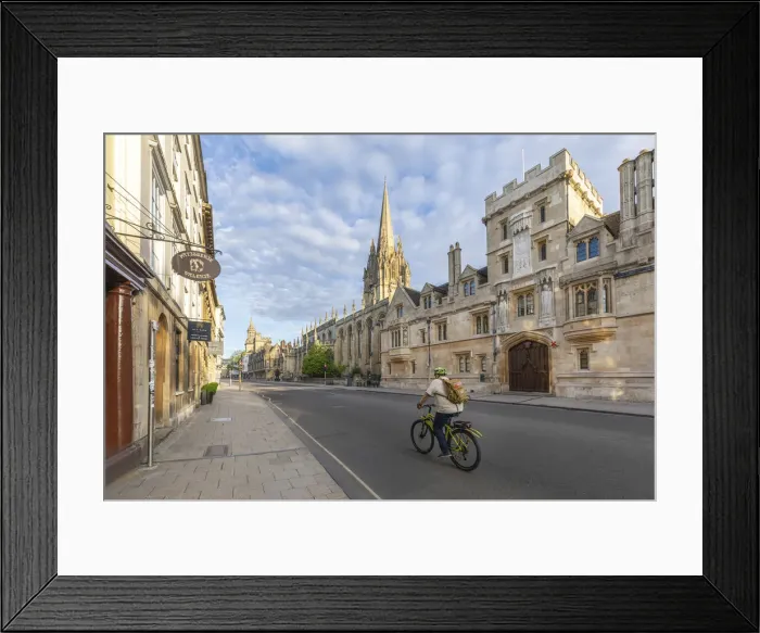 Framed Print : High Street and University Church of St Mary the Virgin, Oxford, Oxfordshire, England Framed Print : High Street and University Church of St Mary the Virgin, Oxford, Oxfordshire, England