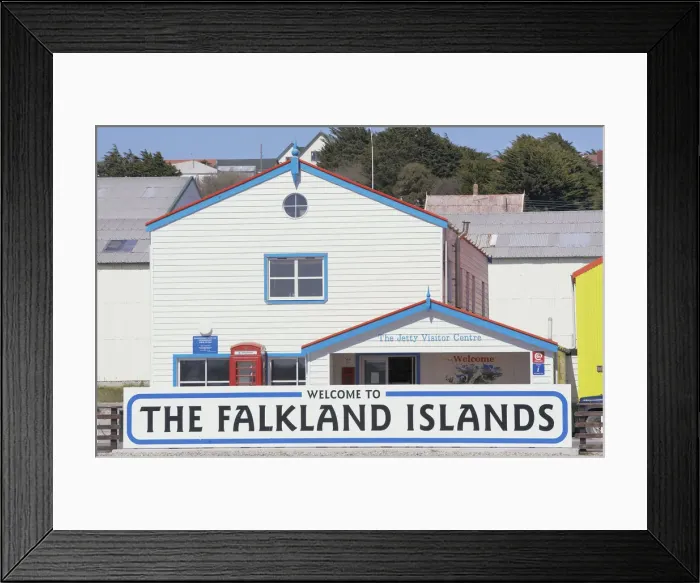 Framed Print : Colourful architecture, Stanley, East Falkland, Falkland Islands