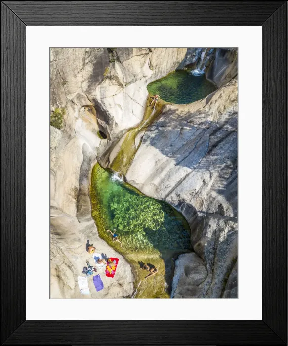 Framed Print : Ponds and waterfalls, cascades of Purcaraccia, Departement Corse-du-Sud, Corsica, France Framed Print : Ponds and waterfalls, cascades of Purcaraccia, Departement Corse-du-Sud, Corsica, France