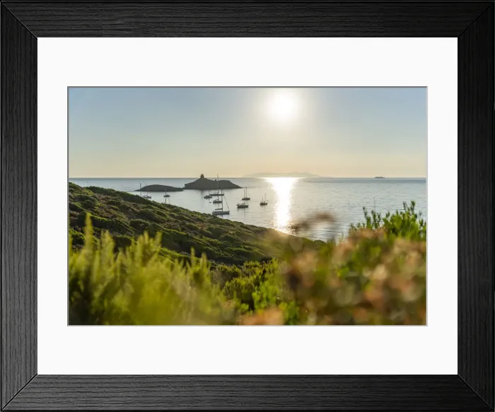 Framed Print : Sentier du Douganiers, hiking path by the Cap Corse coastline, Corsica, France Framed Print : Sentier du Douganiers, hiking path by the Cap Corse coastline, Corsica, France