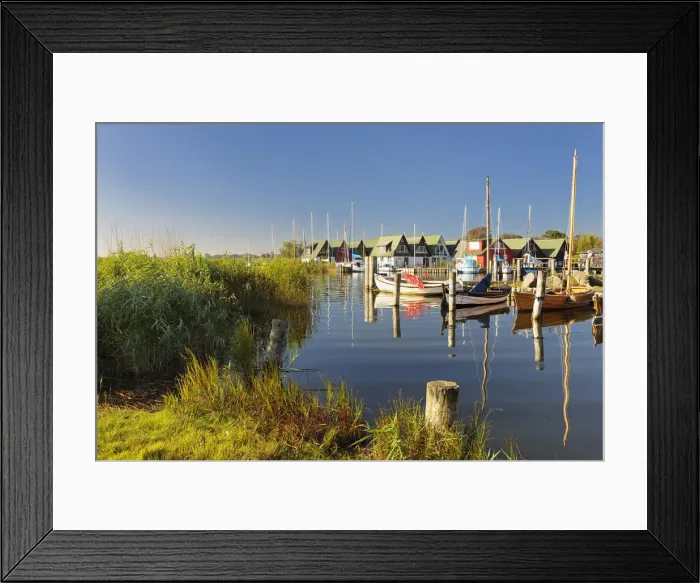 Framed Print : Germany, Mecklenburg-Western Pomerania, Baltic Sea, Darss, Bodden, habour at Altenhagen Framed Print : Germany, Mecklenburg-Western Pomerania, Baltic Sea, Darss, Bodden, habour at Altenhagen