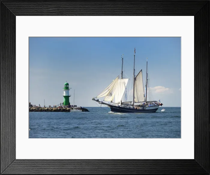 Framed Print : Germany, Mecklenburg-Western Pomerania, Baltic Sea, Warnemuende
