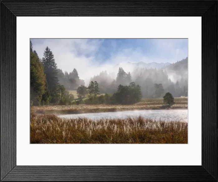 Framed Print : Morning at lake Gerold, Werdenfelser Land, Bavaria, Germany, Europe Framed Print : Morning at lake Gerold, Werdenfelser Land, Bavaria, Germany, Europe