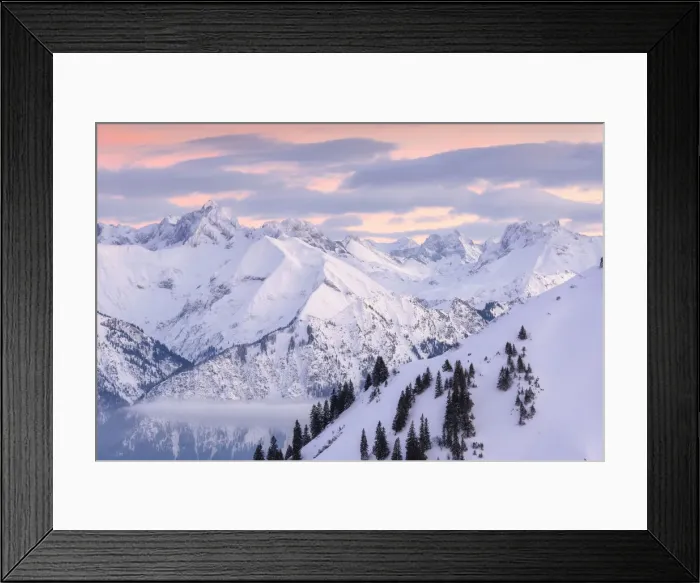 Framed Print : View from the Groszer Ochsenkopf to the Allgaeu main ridge, Bolsterlang, Allgaeu, Bavaria, Germany Framed Print : View from the Groszer Ochsenkopf to the Allgaeu main ridge, Bolsterlang, Allgaeu, Bavaria, Germany